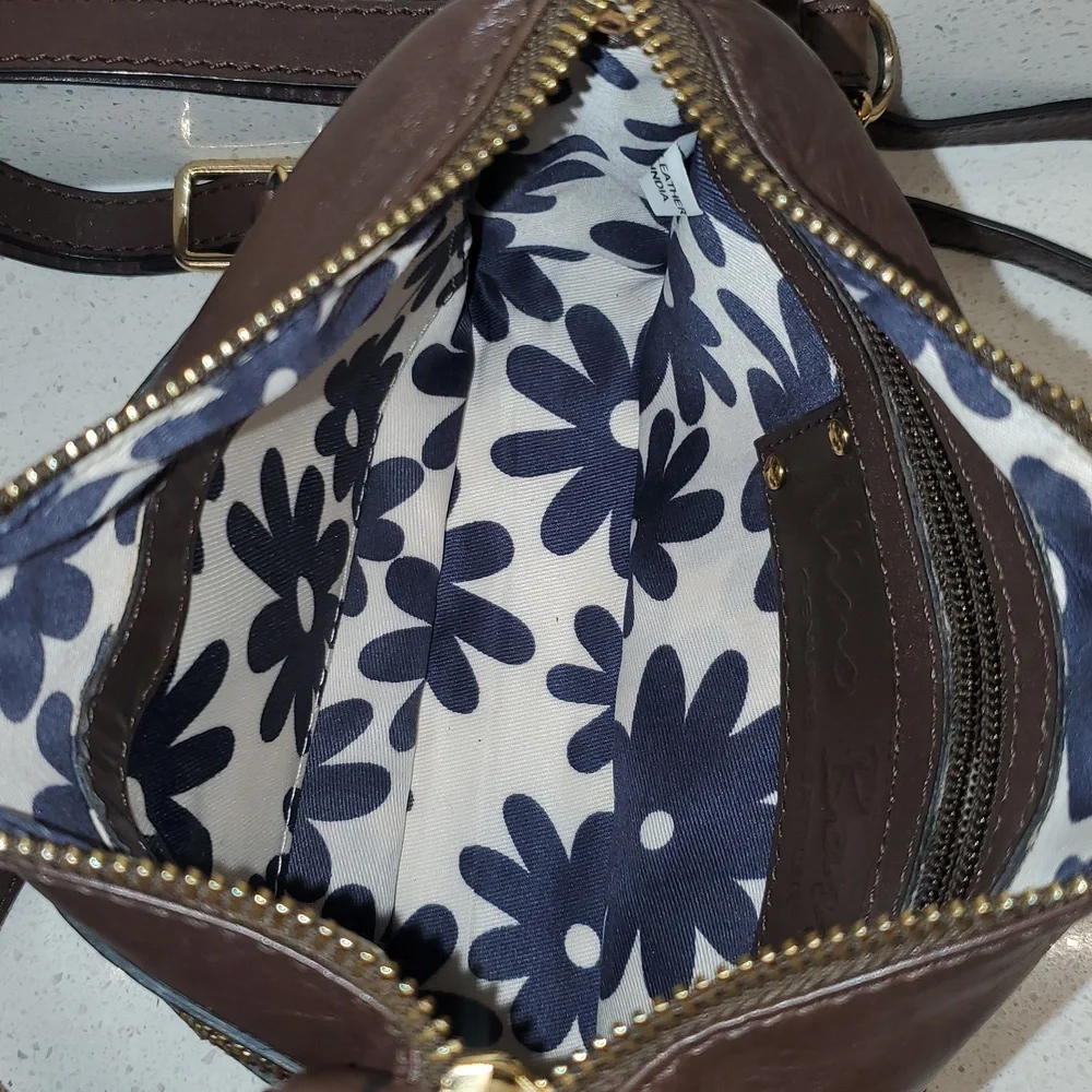 NINO BOSSI soft leather crossbody bag